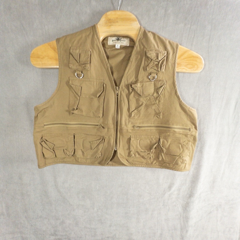 Black Sheep Tan Hunting‎ Guide Vest Mens XL Outdoors Safari Fishing Utility